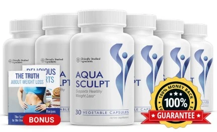 6 bottles of AquaSculpt with bonuses and guarantee seal.
